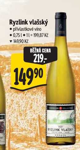 Ryzlink vlašský 0,75 l