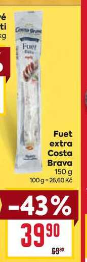 Fuet extra Costa Brava 150 g