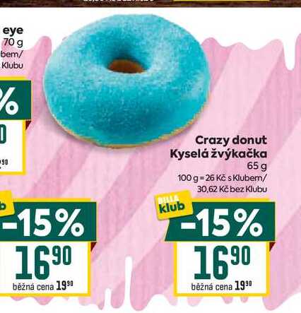 Crazy donut Kyselá žvýkačka 65 g