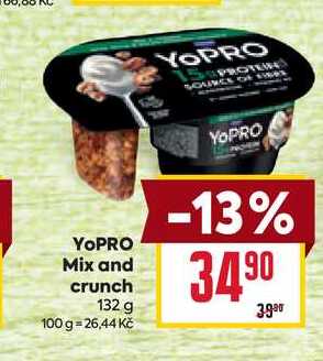 YOPRO Mix and crunch 132 g