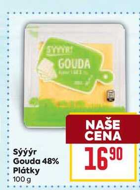 Sýýýr Gouda 48% Plátky 100 g 