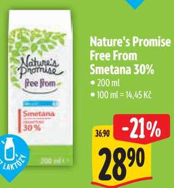 Nature's Promise Free From Smetana 30%, 200 ml