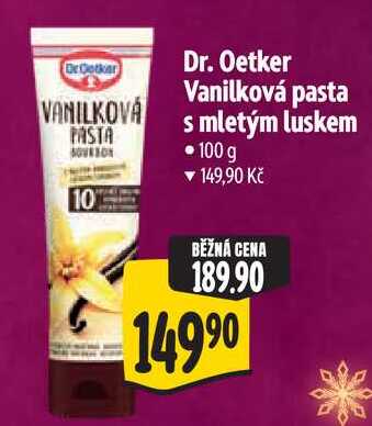 Dr. Oetker Vanilková pasta s mletým luskem, 100 g