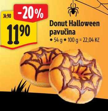 Donut Halloween pavučina, 54 g