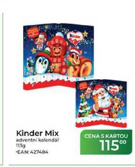 Kinder Mix adventní kalendář 113g