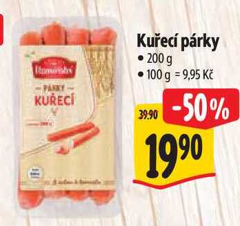 Kuřecí párky, 200 g