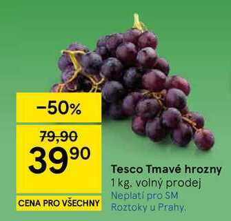 Tesco Tmavé hrozny, 1 kg 