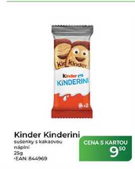 Kinder Kinderini sušenky s kakaovou náplni 25g  