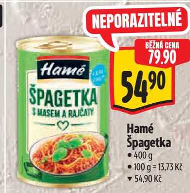 Hamé Špagetka, 400 g 