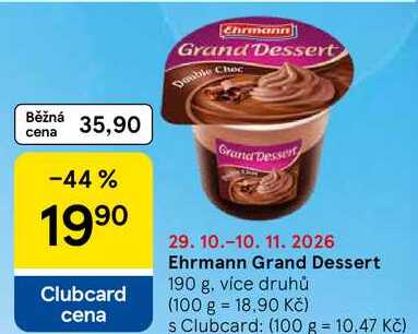 Ehrmann Grand Dessert, 190 g
