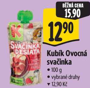 Kubík Ovocná svačinka, 100 g