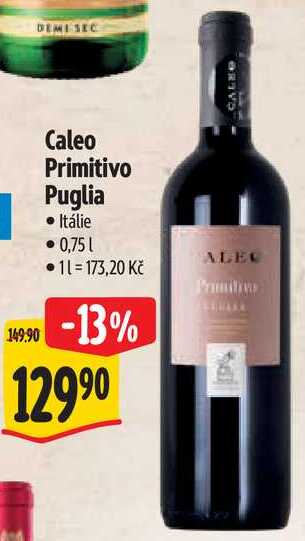 Caleo Primitivo Puglia, 0,75 l