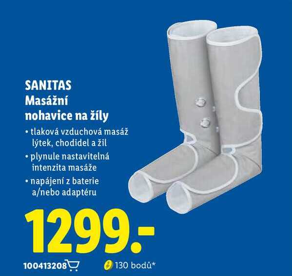 SANITAS Masážní nohavice na žíly