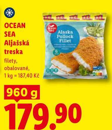 OCEAN SEA Aljašská treska, 960 g