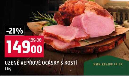 UZENÉ VEPŘOVÉ OCÁSKY S KOSTÍ 1 kg 