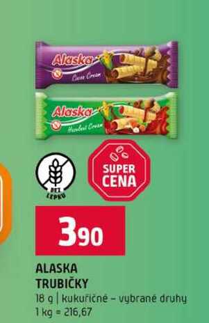 ALASKA TRUBIČKY 18 g kukuřičné vybrané druhy 