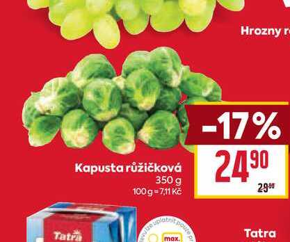 Kapusta růžičková 350 g  