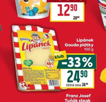 Lipánek Gouda plátky 100 g