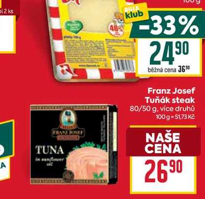 Franz Josef Tuňák steak 80/50 g