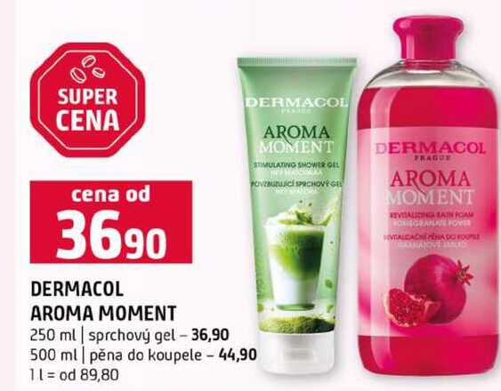 DERMACOL AROMA MOMENT 250 ml sprchový gel 500 ml pěna do koupele