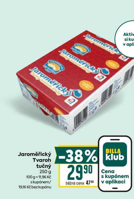 Jaroměřický Tvaroh tučný 250 g 