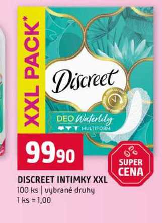 DISCREET INTIMKY XXL 100 ks vybrané druhy