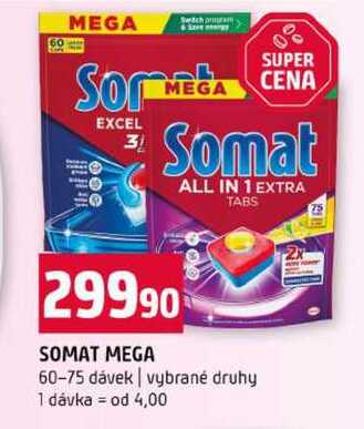 SOMAT MEGA 60-75 dávek vybrané druhy