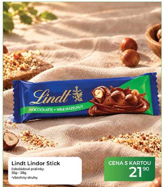 Lindt Lindor Stick čokoládové pralinky 35g-38g