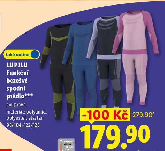 LUPILU Funkční bezešvé spodní prádlo