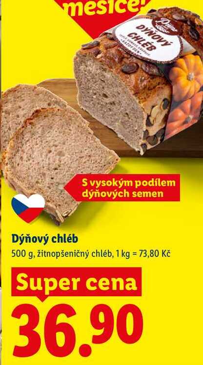 Dýňový chléb, 500 g