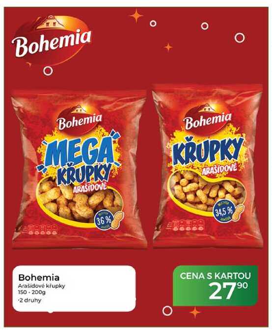 Bohemia Arašidové křupky 150-200g