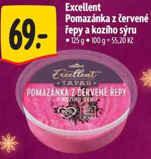 Excellent Pomazánka z červené řepy a kozího sýru, 125 g