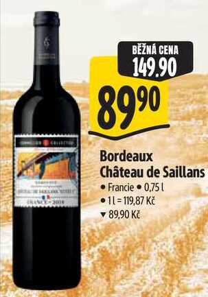 Bordeaux Château de Saillans, 0,75 l