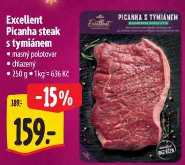 Excellent Picanha steak s tymiánem, 250 g