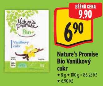 Nature's Promise Bio Vanilkový cukr, 8 g