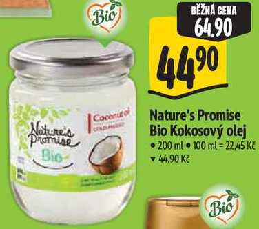 Nature's Promise Bio Kokosový olej, 200 ml