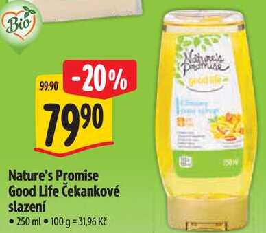 Nature's Promise Good Life Čekankové slazení, 250 ml