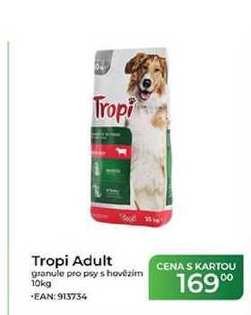 Tropi Adult granule pro psy s hovězím 10kg 