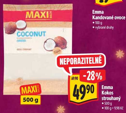Emma Kokos strouhaný, 500 g