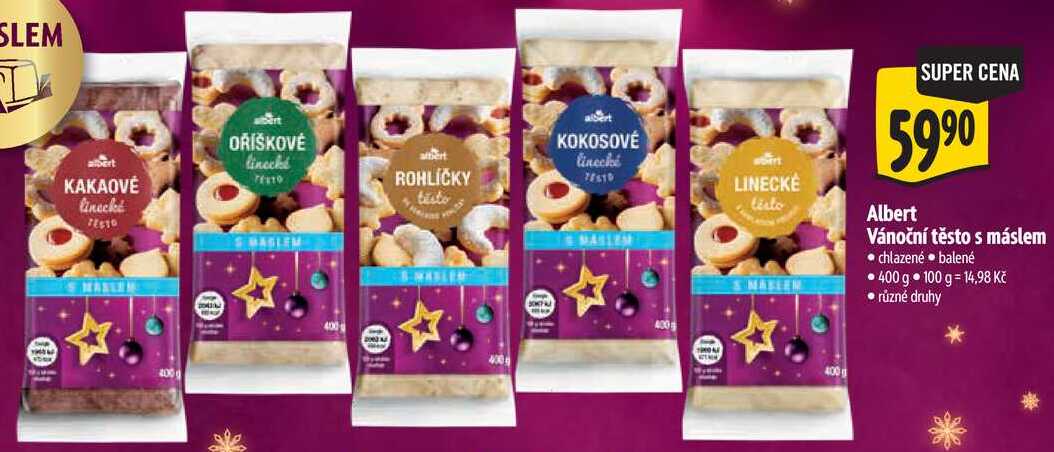 Albert Vánoční těsto s máslem, 400 g