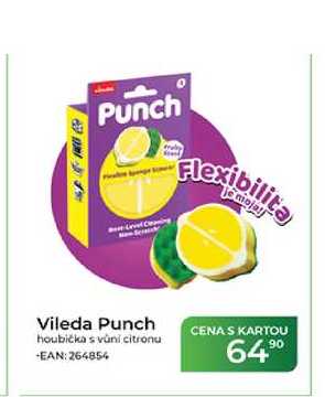 Vileda Punch houbička s vůni citronu