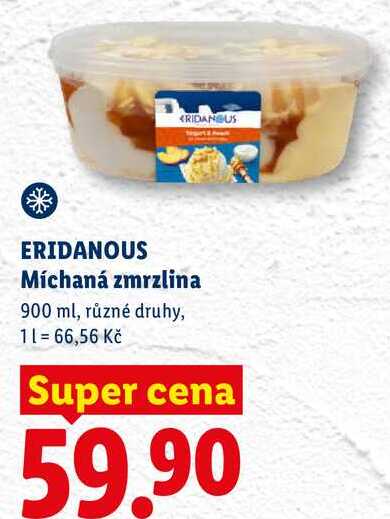 ERIDANOUS Míchaná zmrzlina, 900 ml 