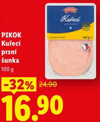 PIKOK Kuřecí prsní šunka, 100 g 