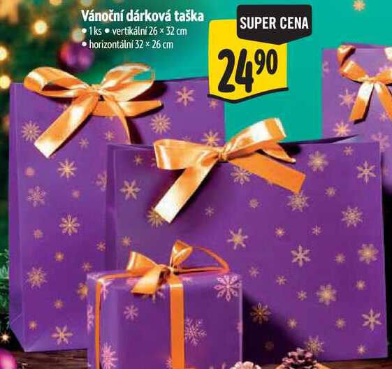 Vánoční dárková taška, 1 ks