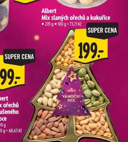 Albert Mix slaných ořechů a kukuřice 270 g