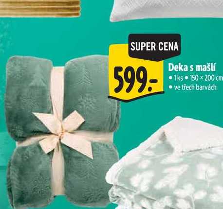   Deka s mašlí 1ks 150x200 cm  