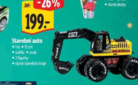Stavební auto 15 cm