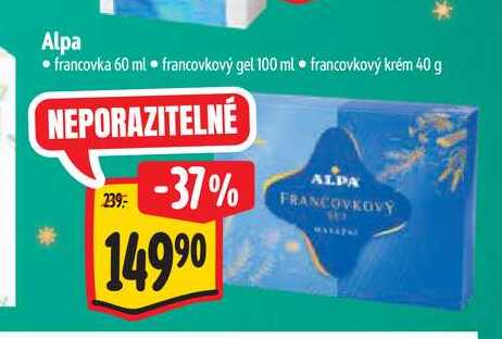 Alpa francovka 60 ml + francovkový gel 100 ml + francovkový krém 40 g