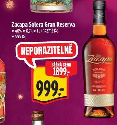 Zacapa Solera Gran Reserva  0,7 l