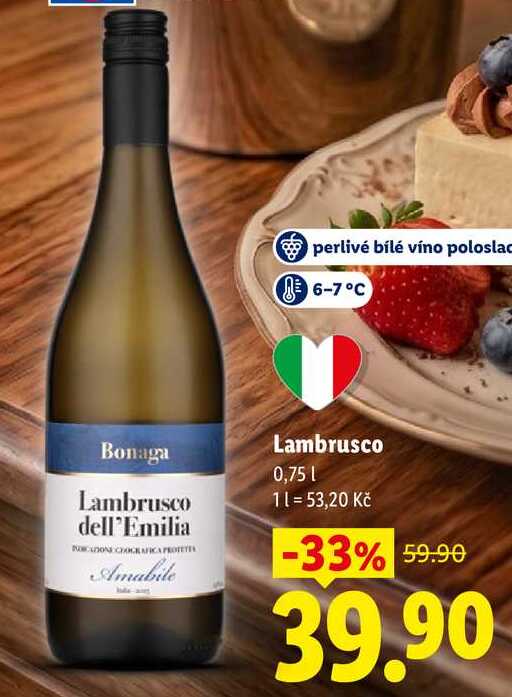 Lambrusco, 0,75 l